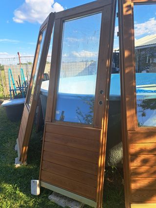 Puertas dobles madera maciza