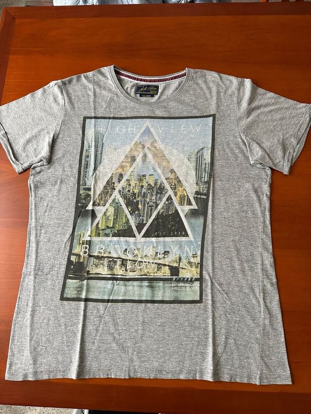 Tshirt manica corta grigia uomo Alcott