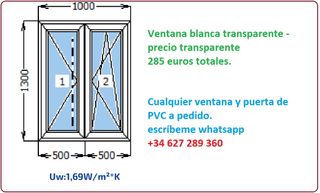 Ventana abatible PVC ' calidad