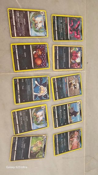 Cartas poquemon de circulo