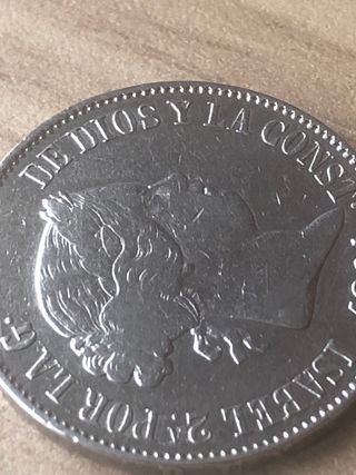 Moneda 10 reales 1864 madrid.