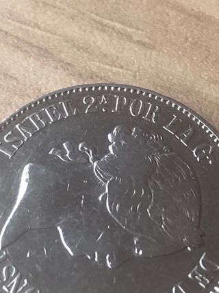 Moneda 10 reales 1864 madrid.