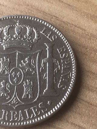 Moneda 10 reales 1864 madrid.