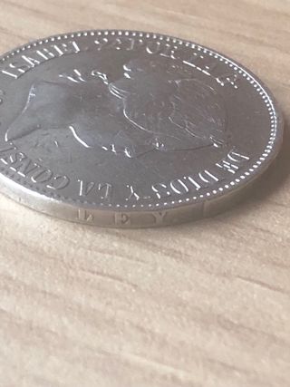 Moneda 10 reales 1864 madrid.