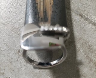 Anello Breil con zirconi misura 17,7 mm