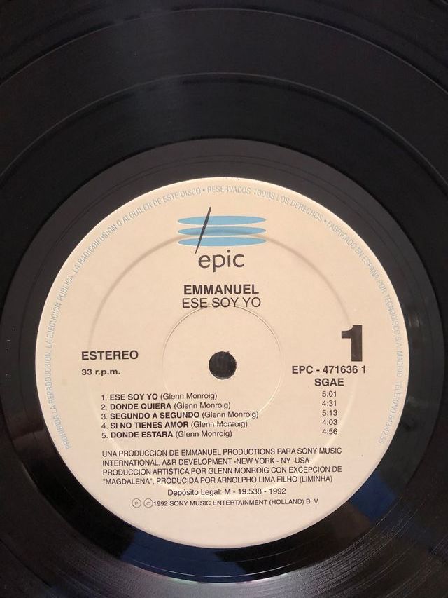 EMMANUEL - That's Me, Disco in vinile del 1992