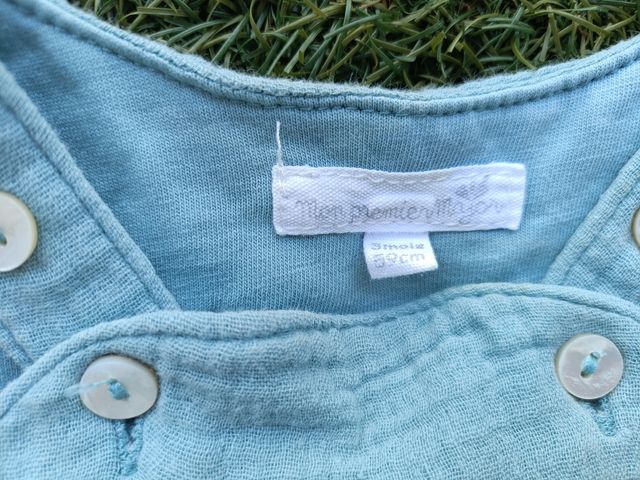 Conjunto Peto bebé 3 meses talla 59