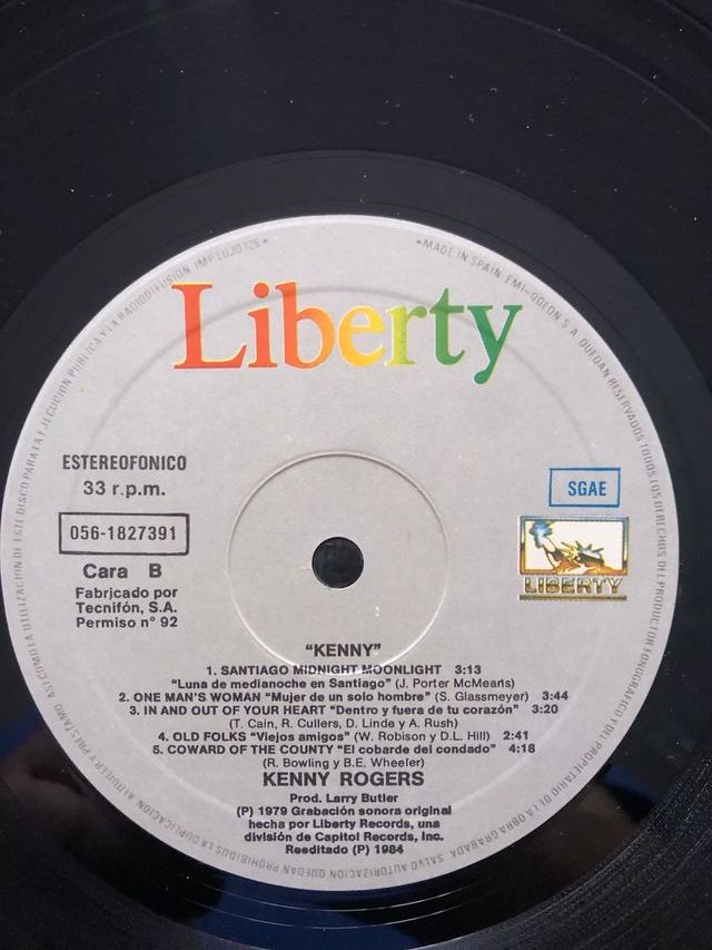 KENNY ROGERS - Kenny, Disco in vinile