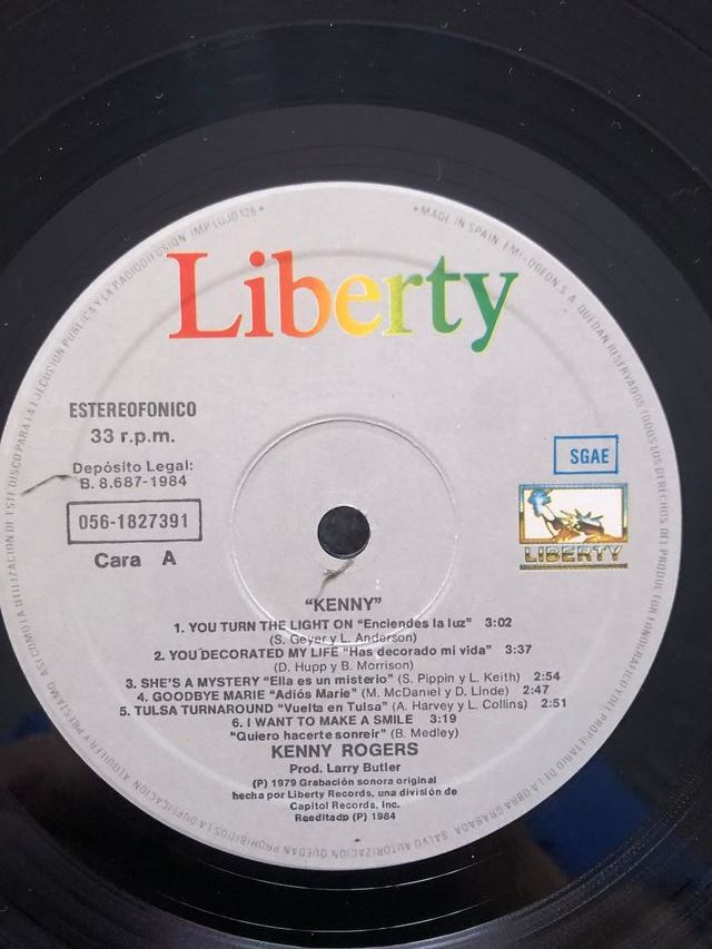 KENNY ROGERS - Kenny, Disco in vinile