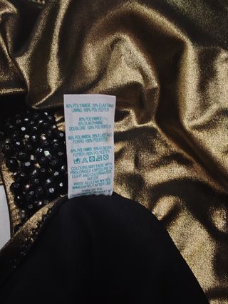 Bañador dorado oscuro con pedrería ASOS