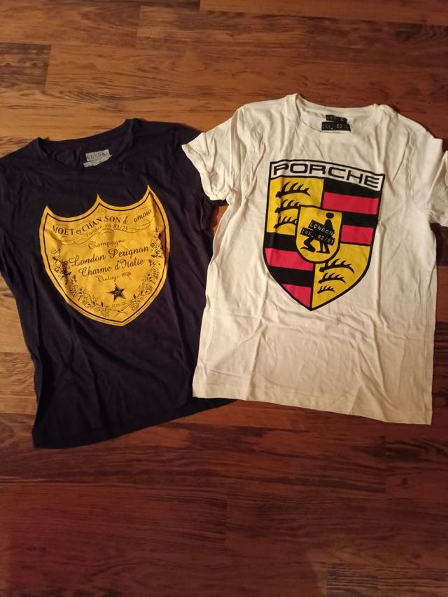 Set 2 magliette t-shirt uomo con stampa