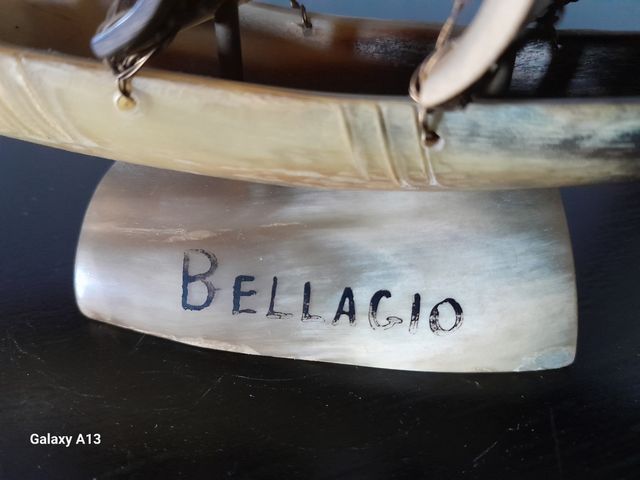 Modellino veliero in osso degli anni 50