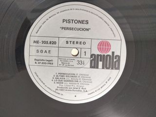 PISTONES (Persecucion) - Vinilo