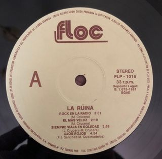 LA RUINA - Disco Vinilo