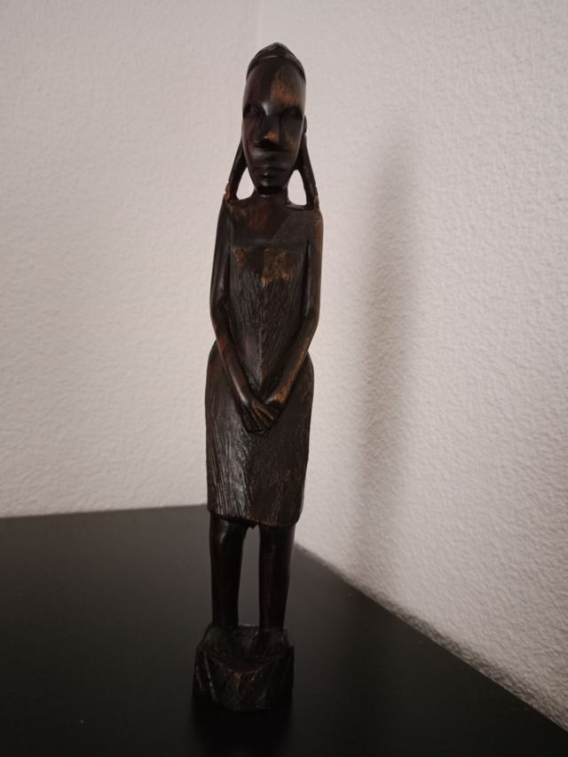 FIGURAS PAREJA ARTESANÍA AFRICANA
