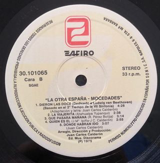 MOCEDADES - La Otra España, Disco Vinilo