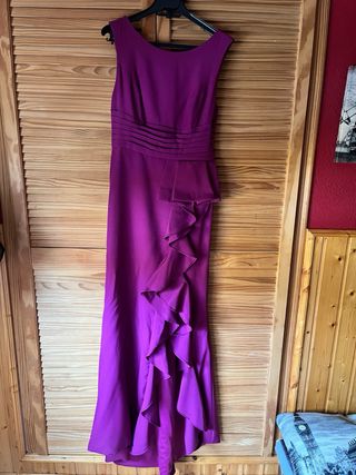 Vestido Buganvilla con cola