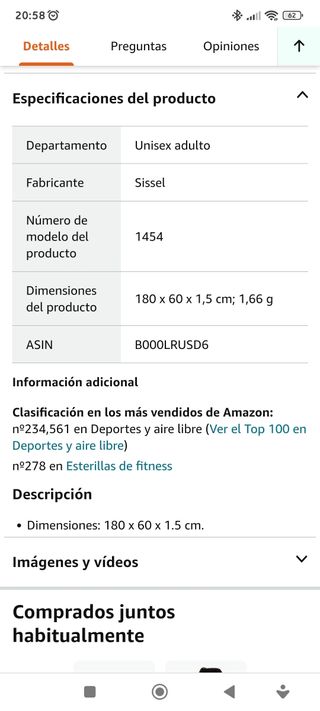 Esterilla colchoneta