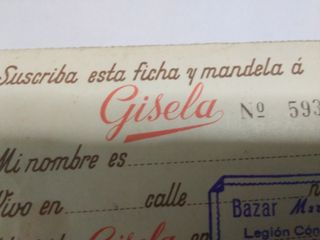 Carnet de muñeca Gisela
