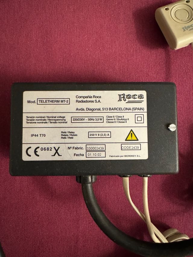 Recambio Calefacción Roca Teletherm MT-2