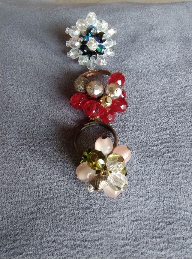 Tre anelli bigiotteria vintage