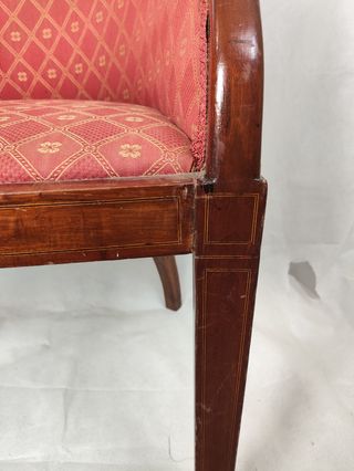 Butaca antigua de caoba