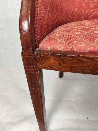 Butaca antigua de caoba