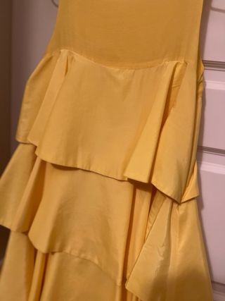 vestizo zara amarillo fiesta talla S