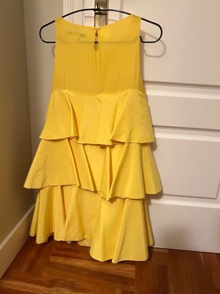 vestizo zara amarillo fiesta talla S