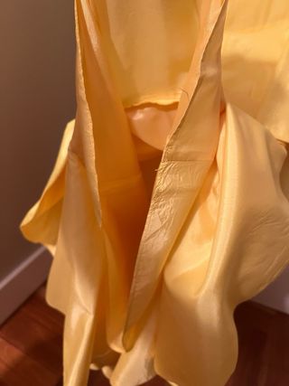 vestizo zara amarillo fiesta talla S