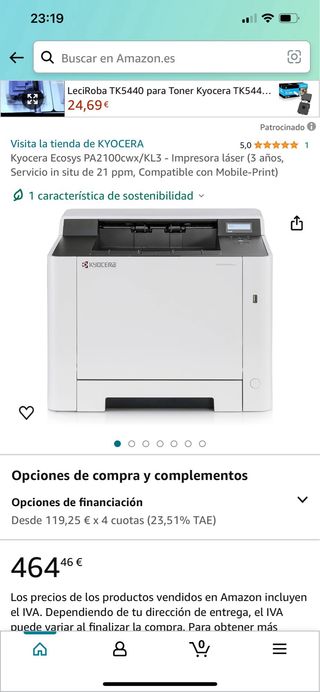 Impresora KYOCERA ECOSYS PA2100cwx