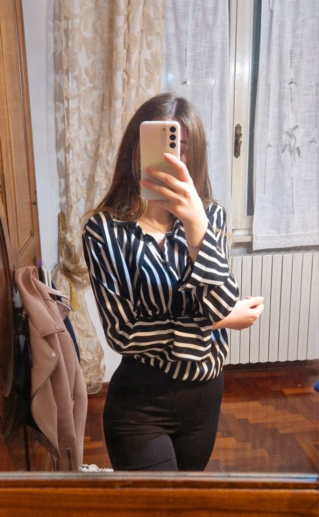 Camicia oversize a righe