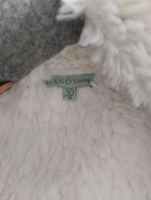 Abrigo trenca gris t30meses Nanos