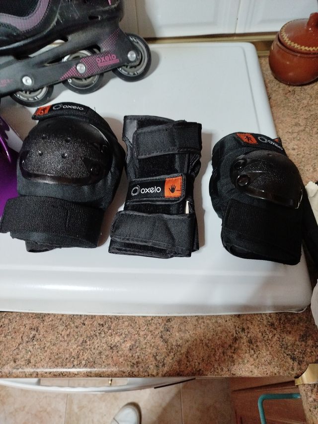 Juego patines y protecciones oxelo
