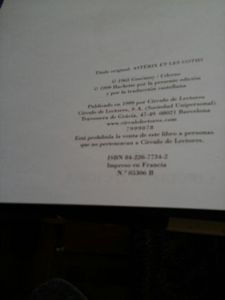 Libro Asterix y los godos. 4 €