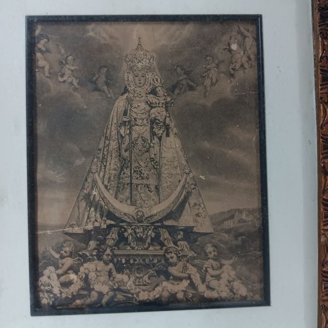 Heliograbado enmarcado Virgen de la Fuensanta
