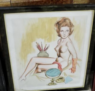 Cuadro antiguo de mujer