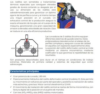 Curvadora de perfiles Ercolina