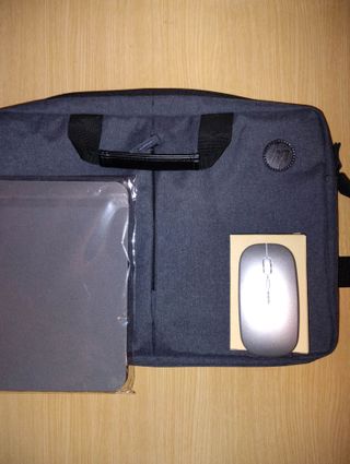 Funda portátil HP + ratón + alfombrilla