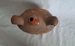 Antigua cantimplora barro