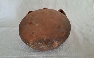 Antigua cantimplora barro