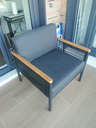 Sofa y sillón de jardín