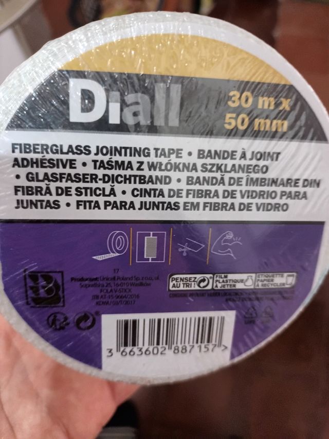 Cinta tapa juntas pladur