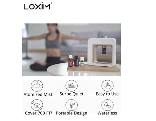 DIFUSOR AROMATERAPIA ACEITE SIN AGUA NI CALOR BLAN