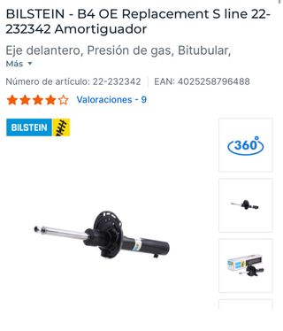 amortiguadores y copelas delanteras audi 8VA,8VF