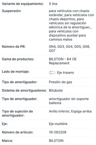 amortiguadores y copelas delanteras audi 8VA,8VF