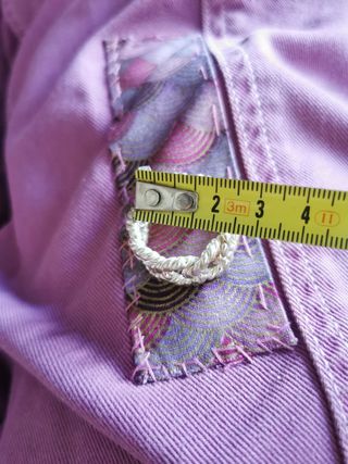 Anillo. Plata de ley