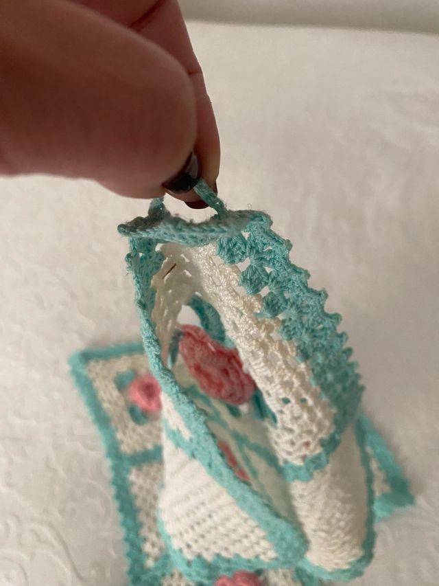 3 paños Crochet vintage