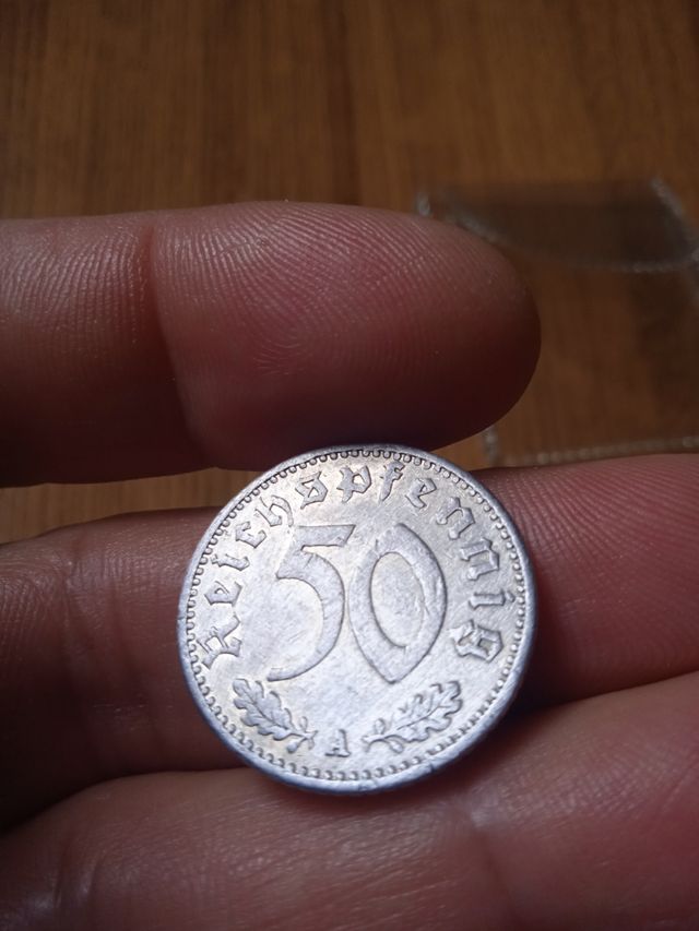 Moneda alemana antigua.Nazi.