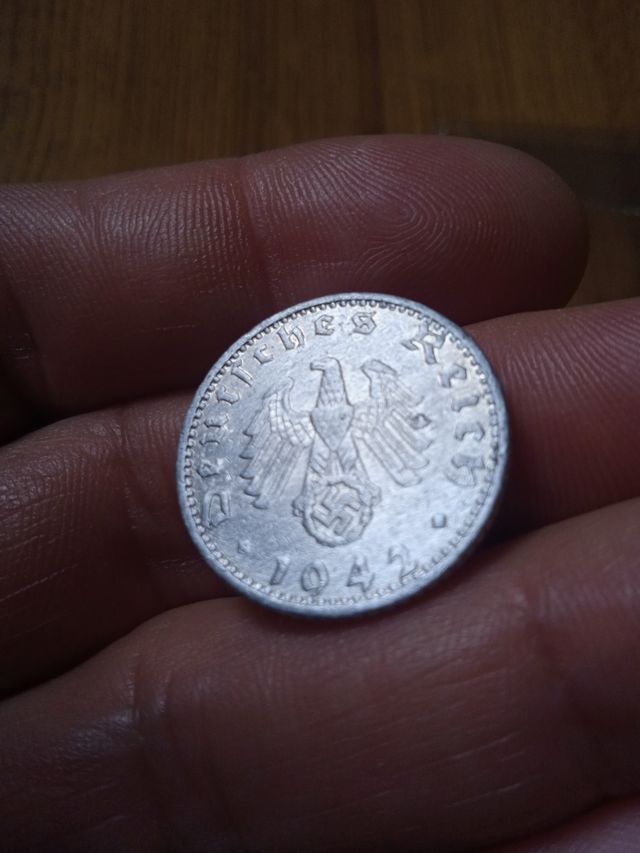 Moneda alemana antigua.Nazi.